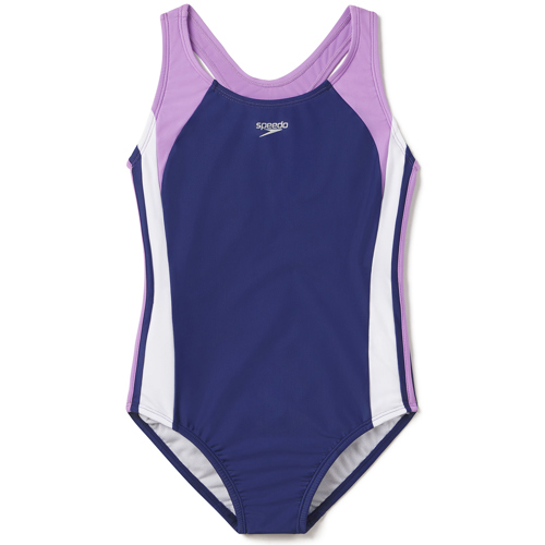 Speedo Infinity Splice One Piece for Girls Sweet Taro 7